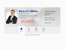 Tablet Screenshot of miklitz-medical-consulting.com